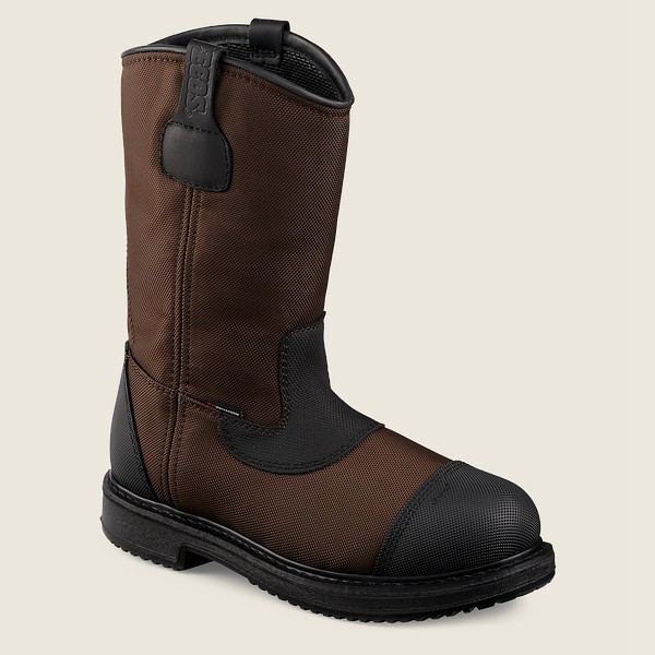 Botas de Seguridad Red Wing Hombre Marrom Oscuro - Maxbond - 12-Inch Waterproof Toe Pull-On - 348-ZJ